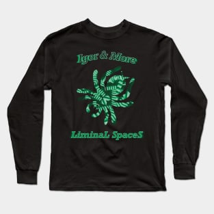 Igor & More Tarantula Liminal Stairs Green Long Sleeve T-Shirt